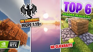 Akhirnya‼️TOP 6 SHADER MCPE 119 RENDER DRAGON SUPPORT  DI ANDROID LOWMEDIUM DEVICE mcpe 11920 [upl. by Beau]