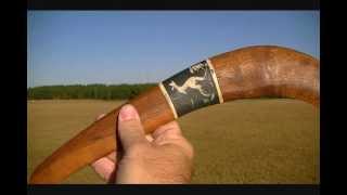 Aboriginal boomerang with Gary J 2 [upl. by Vachil418]