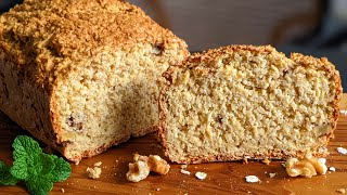 My fastest oatmeal bread for a healthy breakfast No flour No butter Easy gluten free bread [upl. by Farrah]