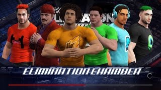 WWE 2K17 Wtf Kwebbelkop vs Jelly vs Slogoman vs Pewdiepie vs Markiplier vs Jacksepticeye [upl. by Sivi]