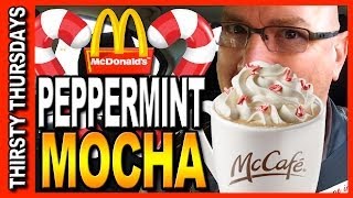 McDonalds McCafé® Peppermint Mocha Hot Beverage Review [upl. by Inness]