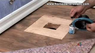 How to Fix a Toilet  Wooden SubFlooring Flange Repair  Part 3 of 3 [upl. by Sucramal]