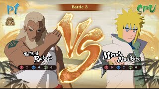 the third Raikage vs the fourth Hokage Minato [upl. by Aikemet48]