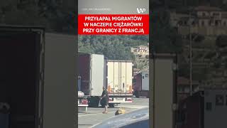 Kierowca przyłapał nielegalnych migrantów [upl. by Llebyram]