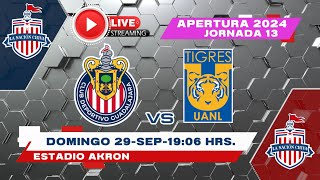 CHIVAS FEMENIL VS TIGRES EN VIVO JORNADA 13 LIGA MX AP24 [upl. by Gilligan]