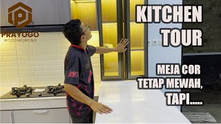 KITCHEN TOUR DAPUR DENGAN MEJA COR [upl. by Spillihp38]