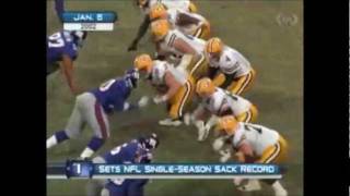 Video Of Michael Strahan quotBreakingquot The Sack Record The Most Bogus In All Of Sports [upl. by Hurwitz]