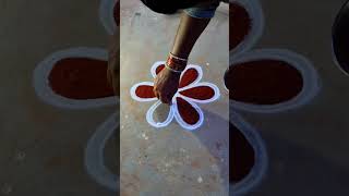 குட்டி கோலம் daily Rangoli Kolam design  trending viralvideoshortsfeedytshorts [upl. by Nolur]