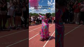 I promised my students I would do a separate gender reveal JUST for them 🥰 ftm gender reveal [upl. by Onirefez]