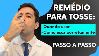 Como usar remedio para tosse que não melhora [upl. by Notlem]