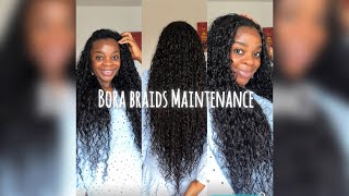 HOW TO EASY STEPS TO MAINTAIN YOUR BORA BORA BRAIDS  Boho Braids  Details borabora braids [upl. by Radek]