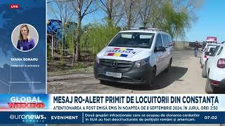 Locuitorii din Constanța și Tulcea au primit un mesaj ROAlert [upl. by Tallbot]