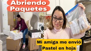 Muchos paquetesmi amiga me envió pastel en hoja dominicano [upl. by Ahsar]