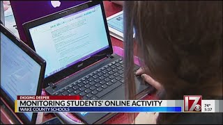 WCPSS using new tech to monitor student behavior online [upl. by Alenairam]