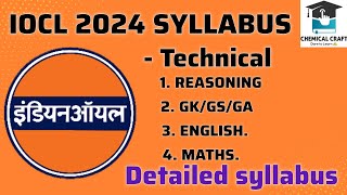 IOCL Recruitment 2024  IOCL NonExecutive Syllabus 2024  Detailed Exam Pattern amp Topics Covered [upl. by Atsiuqal]