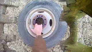 Redneck tire changing excavator bead breaker [upl. by Ediva]