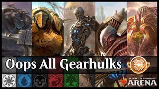 Rainbow Gearhulks Gameplay amp DeckTech  MTG Arena Historic [upl. by Renny]