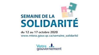 Semaine de la solidarité 2020 [upl. by Doowyah]