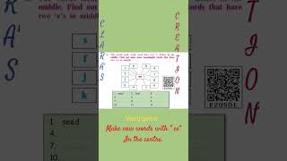 Word Game Make new words with quotEEquot in the Centre Vocabulary Questionsvocabulory [upl. by Janos206]
