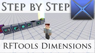 Step By Step RFTools Dimensions  with Resource List Tutorial [upl. by Annamaria]