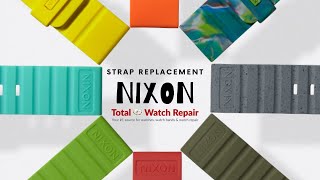 Nixon Silicon Strap Replacement  Tube and Screws [upl. by Arutek252]