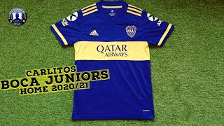 Adidas x Boca Juniors 202021 Carlitos Home Jersey Review  Try on [upl. by Boser57]