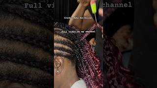 DIY BOHO BOX BRAIDS shortsvideo learntobraid braids yt bohobraids braids naturalhair fyp [upl. by Balthazar]