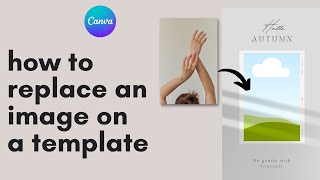 🎨 HOW TO change a PHOTO in a canva template  canva tutorial for beginners how to use canva [upl. by Lleynad966]