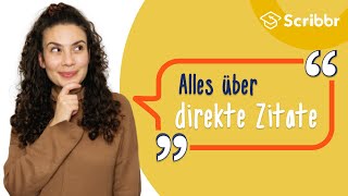 Direktes Zitat – richtig zitieren leicht gemacht  Scribbr 🎓 [upl. by Newhall72]