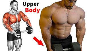 Upper Body Exercises At Home With Dumbbells  Perfect Video 👌 [upl. by Harvie512]