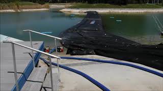 8ft AquaDams Partial Pond Isolation Rollercoaster Construction San Antonio TX 2016 [upl. by Eural]