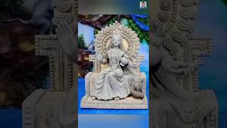 Making a Beautiful Lakshmi Idol with Clay  Stunning Background Designquotlokkhi murti bananaart [upl. by Gayleen]