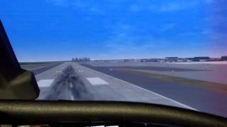 Landing in an Citation XLS Simulator at JFK Airport [upl. by Yanahs]