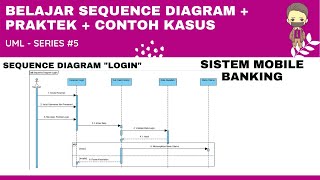 BELAJAR SEQUENCE DIAGRAM  PRAKTEK  CONTOH KASUS  UML  SERIES 5 [upl. by Eatnad]