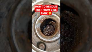 HOW TO REMOVE RUST FROM BIKE PETROL TANK bike Rust Funyyear [upl. by Devina]