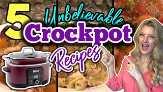 5 Unbelievable CROCKPOT RECIPES You Will LOVE  Dump amp Go CROCKPOT DINNERS that are AMAZING [upl. by Gnohc403]