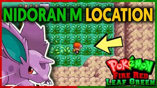 WHERE TO FIND NIDORAN M ON POKEMON FIRE RED AND LEAF GREEN [upl. by Annawyt]