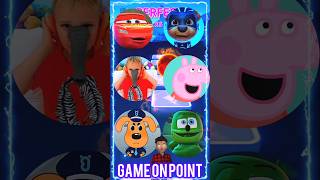 Lightning McQueen Paw Patrol Vlad And Niki Peppa Pig Sheriff Labrador Gummy Bear Tiles Hop [upl. by Asselim988]