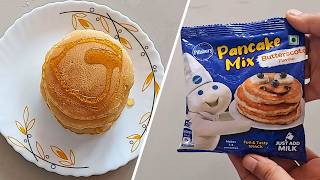 Pillsbury Butterscotch Flavour Pancake Mix Review amp Recipe  How to make Pillsbury Pancakes [upl. by Killigrew]