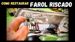 Como Restaurar Farol do Carro [upl. by Pegg575]