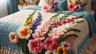 crochet bedspread tutorialcrochet bed sheetsbedsheetsqureshiacrochet bedviralvideo [upl. by Eciram]