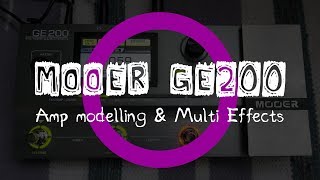 Mooer GE200  Гитарный Процессор [upl. by Sigler766]