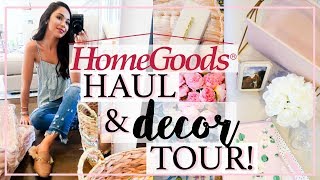 HOME GOODS HAUL amp TOUR OF NEW HOME DECOR  Alexandra Beuter [upl. by Wahlstrom]