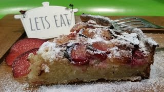 Anas Food  HomeMade Frangipane Plum Tart Recipe [upl. by Whittaker]