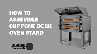 How To Assemble Cuppone Deck Oven Stand [upl. by Norrag]