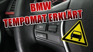 BMW Tempomat Bedienung und Funktionen  Detailierte Anleitung [upl. by Eydnarb]