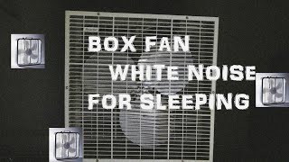 Box Fan White Noise For Sleeping [upl. by Quint]