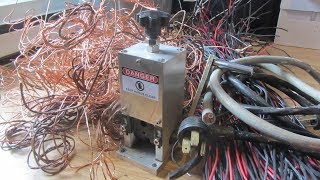 WIRE STRIPPING MACHINE  review is it worth it  COPPER RECOVERY [upl. by Elime]