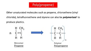 Addition Polymers GCSE Chemistry [upl. by Zeuqram]