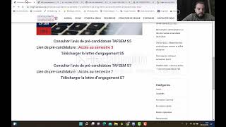 Preinscription passerelle ENCG TAFSEM 20222023 exemple ENCG FES [upl. by O'Dell]